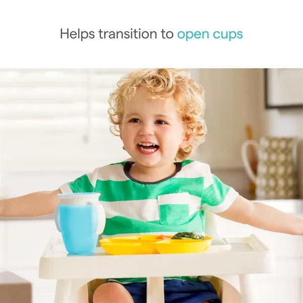 8oz Spill Proof Toddler Sippy Cups 360 Drinking Design