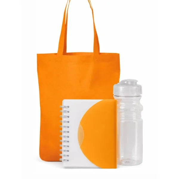 Branded Everyday Essentials Set /Tote, Notebook & Bottle