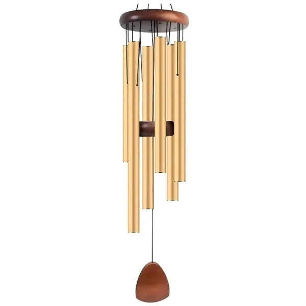 26" Aluminium Tubes Wooden Wind Chimes