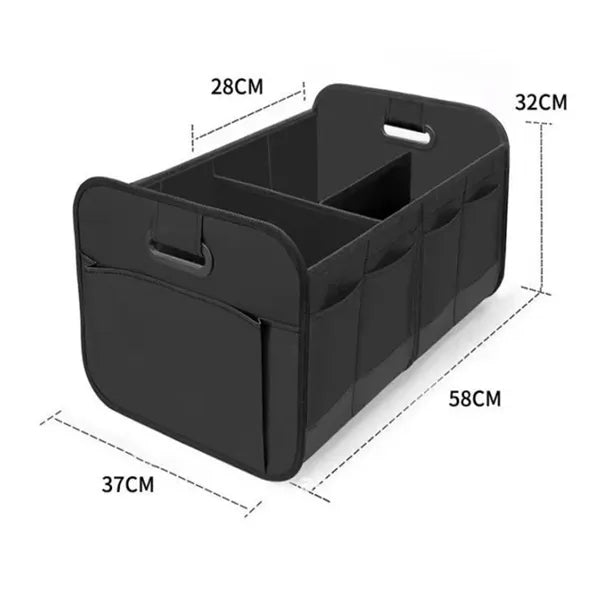 Large Capacity Car Trunk Storage Organizer with Handle