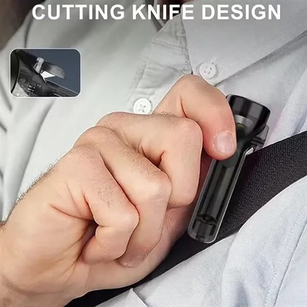 Keychain Flashlight Seatbelt Cutter Whistle