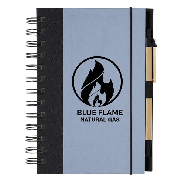 Eco-inspired Spiral Notebook & Pen
