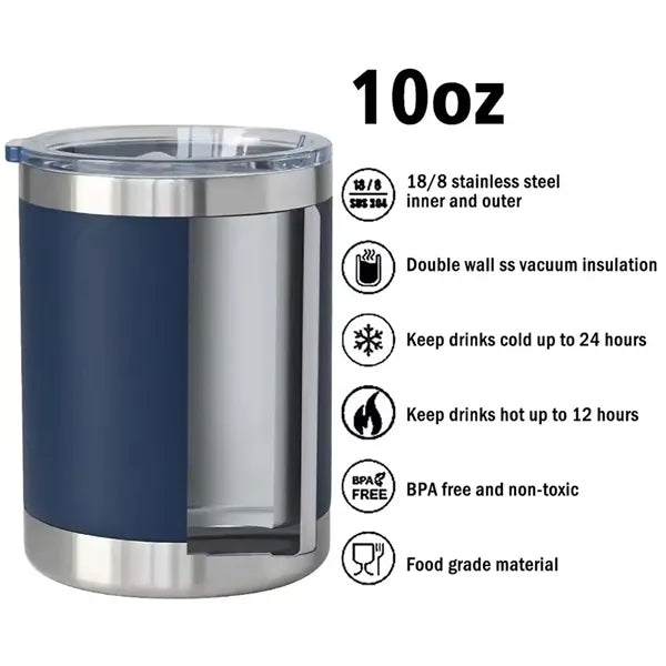 10 oz Stainless Steel Tumbler Travel Mug