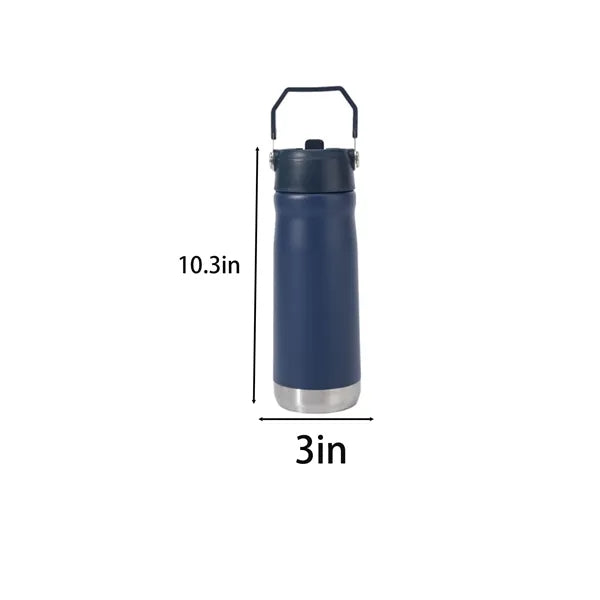 Portable 22oz Insulated Stainless Steel Water Bottle