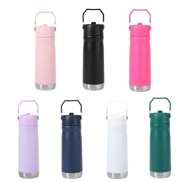 Portable 22oz Insulated Stainless Steel Water Bottle
