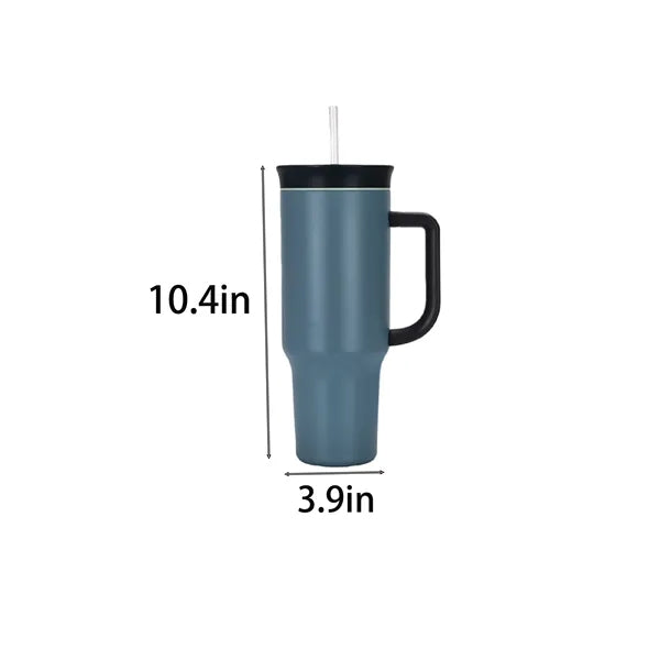 40oz Insulated Tumbler with Handle Straw
