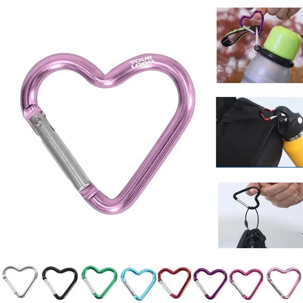 Aluminium Alloy Heart Shaped Carabiner