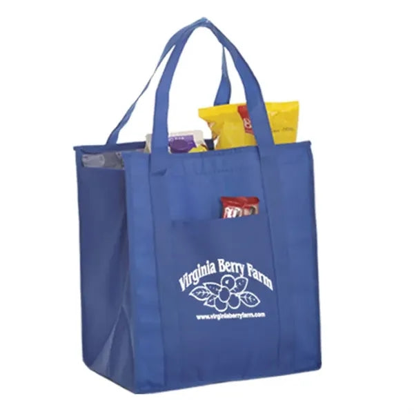 Insulated Non-woven Lunch Zipper Bag Cooler Tote Bags
