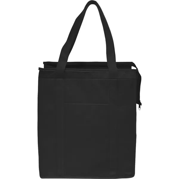Insulated Non-woven Lunch Zipper Bag Cooler Tote Bags