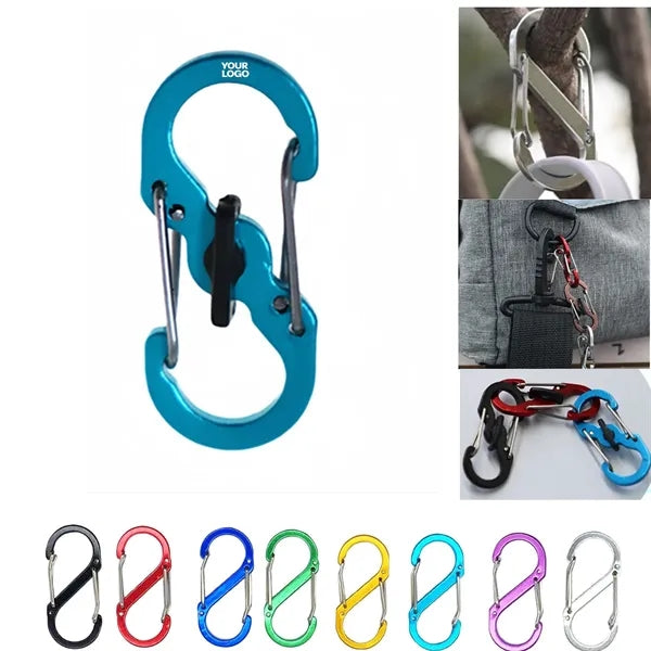 Aluminum S Shaped Carabiner Clip Hook