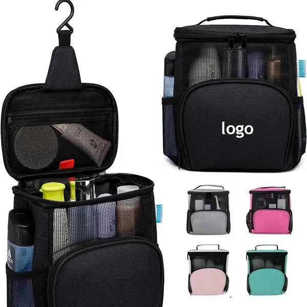 Haning Shower Organizer Tote Bag With Metal Hook