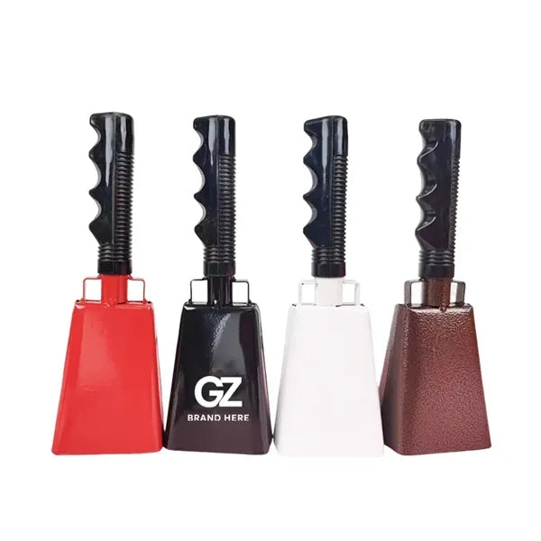 9 Inch Steel Cowbells with Handle