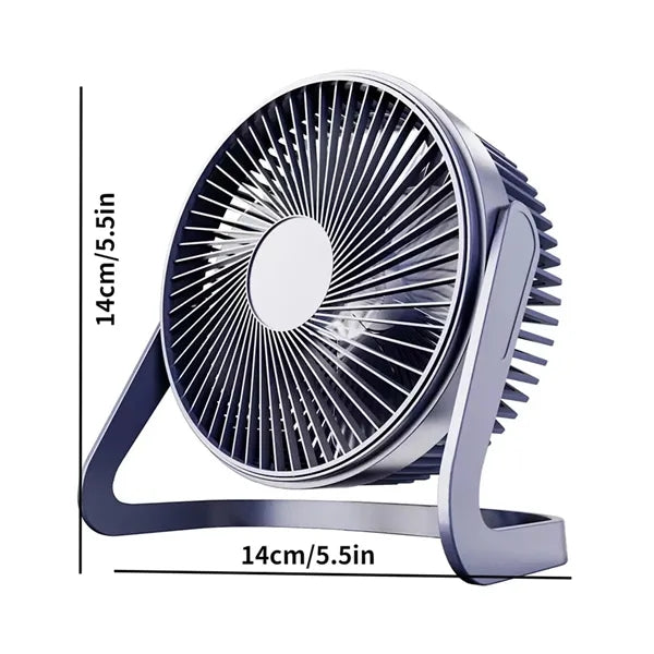 5 Inch USB Portable 90 Rotate Quiet Desk Fan