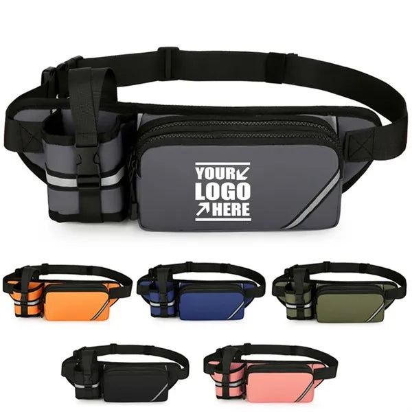 Waterproof Outdoor Waist Pack With Bottle Holder