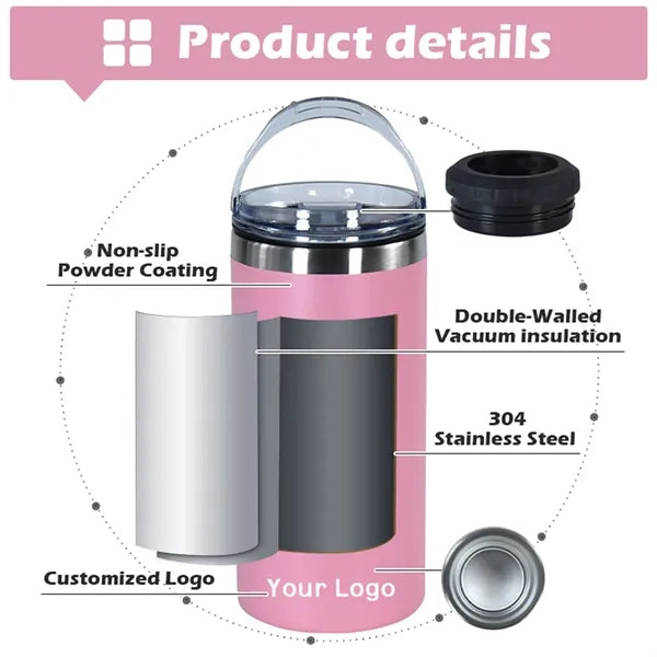 Vacuum Insulated Stainless Steel Tumbler With Lid
