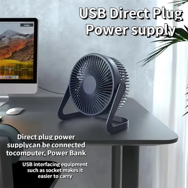 5 Inch USB Portable 90 Rotate Quiet Desk Fan