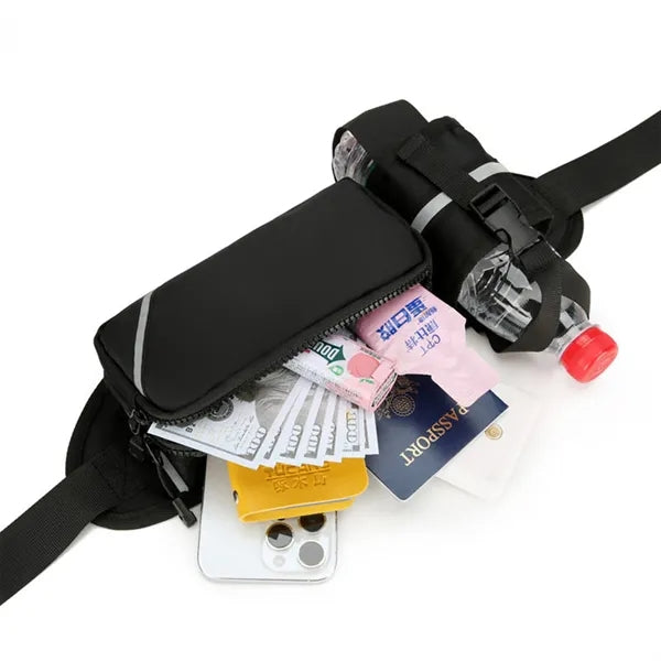 Waterproof Outdoor Waist Pack With Bottle Holder