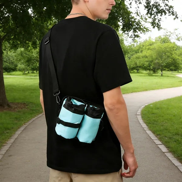 Insulated Luggage Cup Holder W/ Shoulder Strap