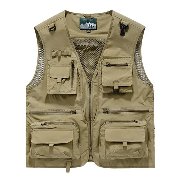 Mens Lightweight Utility Vest Fishing Travel Wear