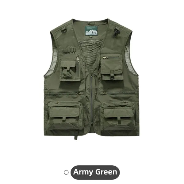 Mens Lightweight Utility Vest Fishing Travel Wear