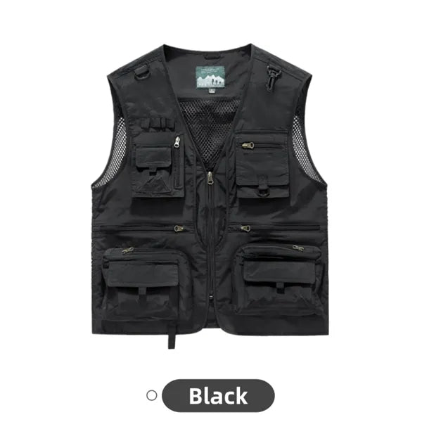 Mens Lightweight Utility Vest Fishing Travel Wear