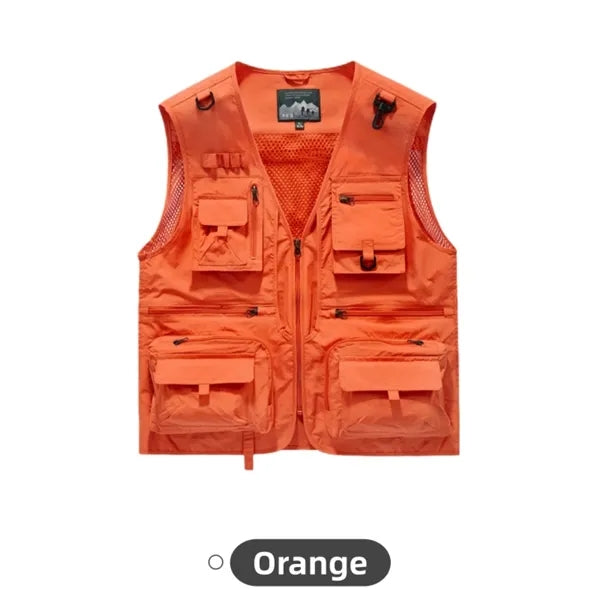 Mens Lightweight Utility Vest Fishing Travel Wear