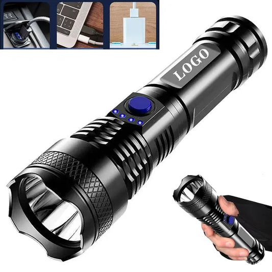 Rechargeable Led Tactical Flashlight with 3 Lighting Modes