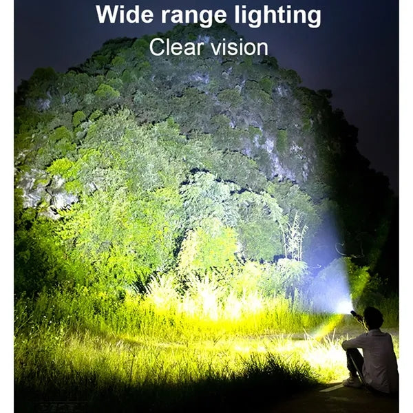 Rechargeable LED Tactical Flashlight with 5 Light Modes