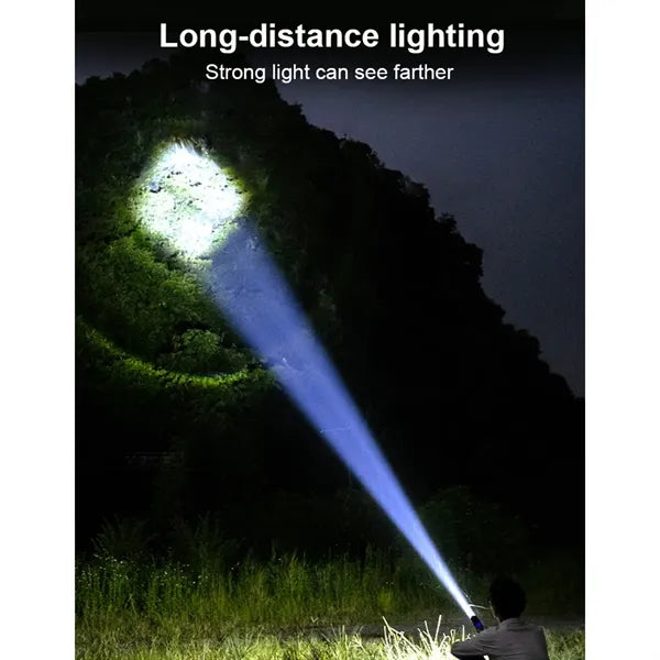 Rechargeable LED Tactical Flashlight with 5 Light Modes