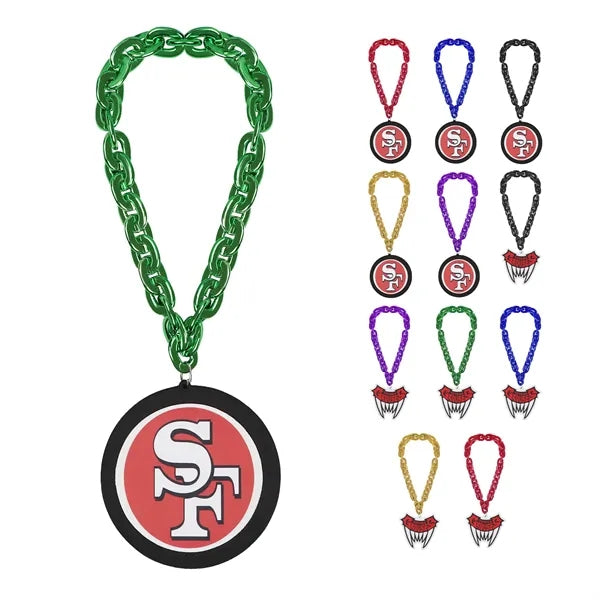 Oversize Custom Shape Foam Medal Necklace W/ ABS Chain