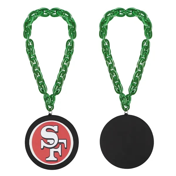 Oversize Custom Shape Foam Medal Necklace W/ ABS Chain