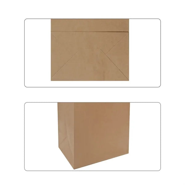 Disposable Bread Bag Kraft Paper Lunch Bags12.6"x7"x4.3"
