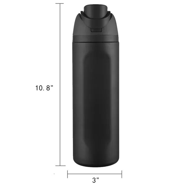 24 Oz Insulated Stainless Steel Water Bottle with Straw