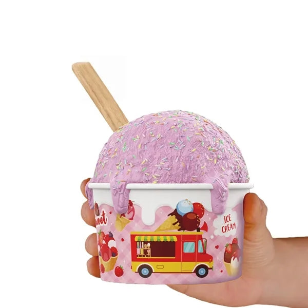 7oz Ice Cream Frozen Yogurt Paper Cup Dessert Bowls