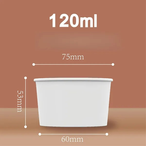 7oz Ice Cream Frozen Yogurt Paper Cup Dessert Bowls