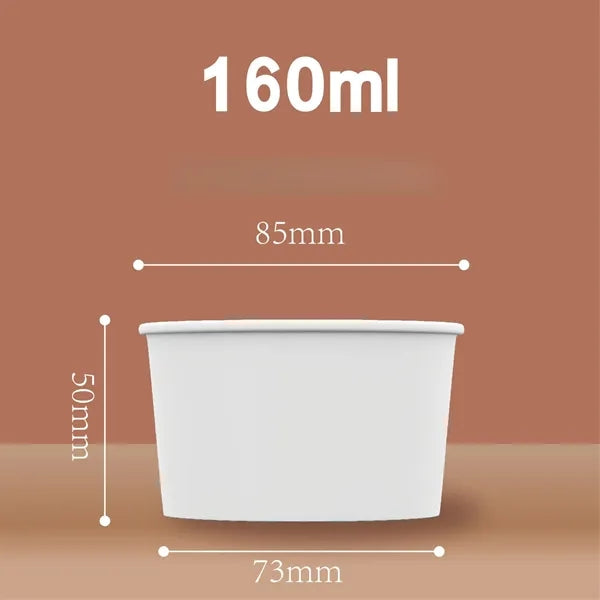 7oz Ice Cream Frozen Yogurt Paper Cup Dessert Bowls