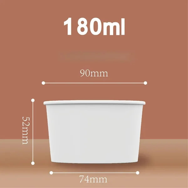 7oz Ice Cream Frozen Yogurt Paper Cup Dessert Bowls