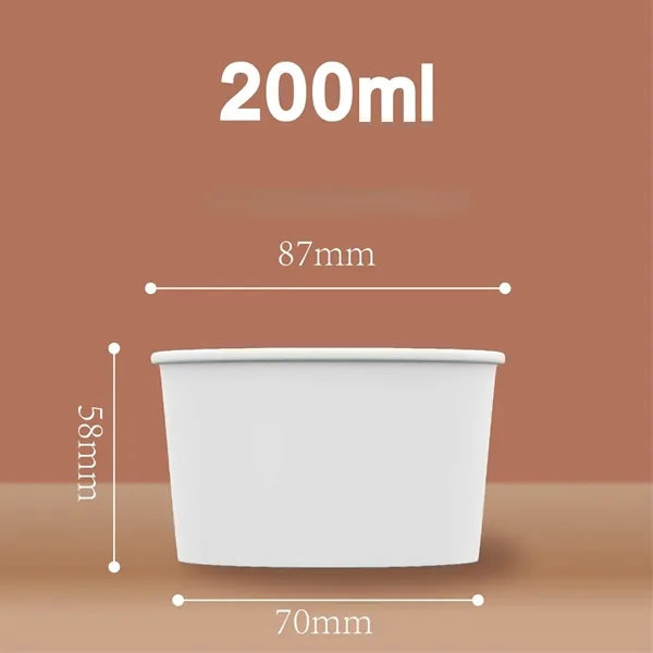 7oz Ice Cream Frozen Yogurt Paper Cup Dessert Bowls