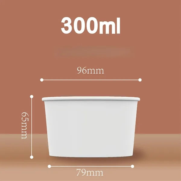 7oz Ice Cream Frozen Yogurt Paper Cup Dessert Bowls