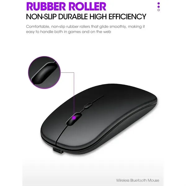2.4G Dual Mode Rechargeable Wireless Bluetooth Mouse