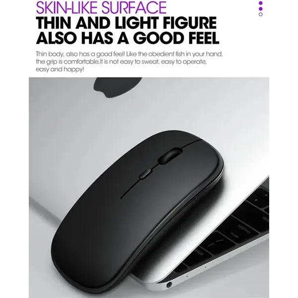 2.4G Dual Mode Rechargeable Wireless Bluetooth Mouse