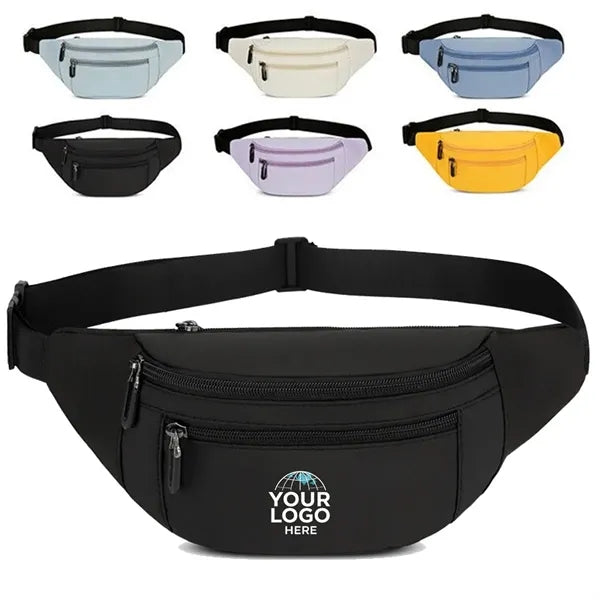 Waterproof Solid Color Chest Bag Outdoor Shoulder Bag