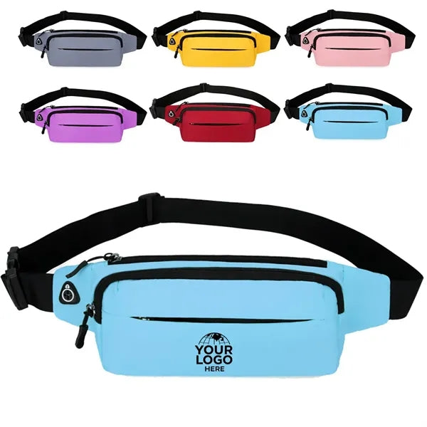 Waterproof Sports Waist Bag with Headphone Hole