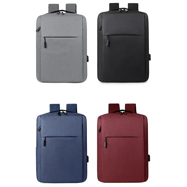 15.6-Inch Waterproof Laptop Backpack with USB Charging Port