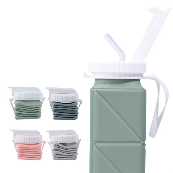 Travel Collapsible Silicone Foldable Water Bottles Cups