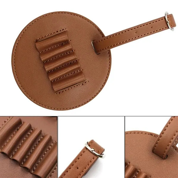 Round Leather Golf Tee Holder