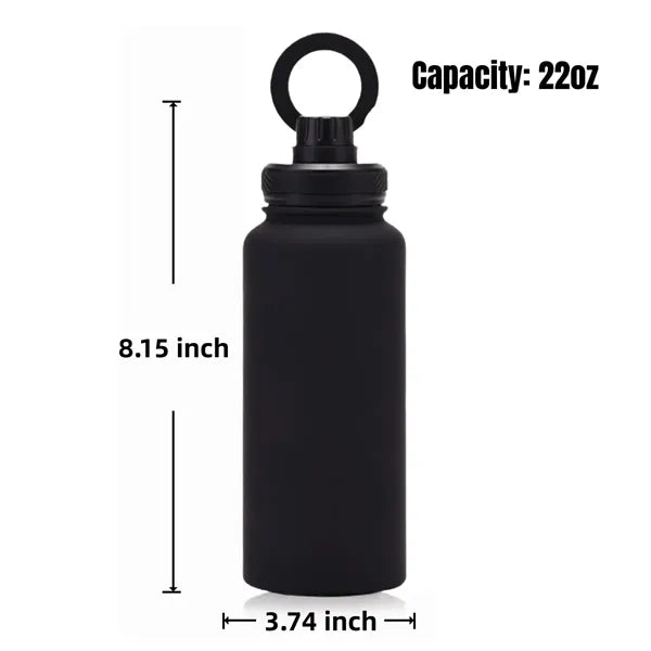 22oz Insulated Water Bottle With Magnetic Phone Holder
