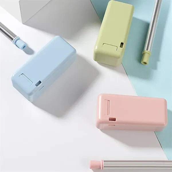 Eco Foldable Straws with Travel case