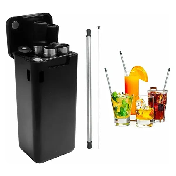 Eco Foldable Straws with Travel case