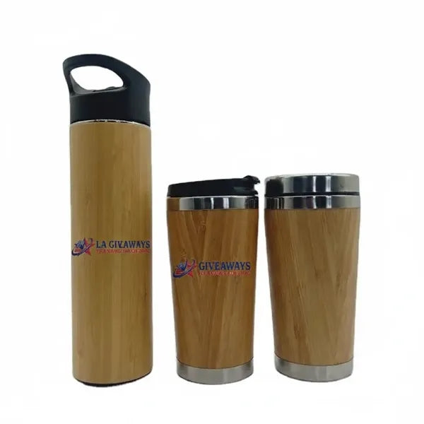 Bamboo coffee cup tumbler Office Printing Custom